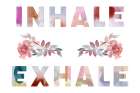 Fleur Sentiment Inhale Exhale Art Print