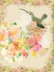 Humming Bird Garden Art Print