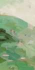 Green Landscape 1 Art Print