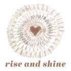 Sun Kissed Serenity Sentiment Mocha Art Print