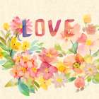 Florals And Love 1 Art Print