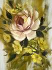 Muted Yellow Rose Art Print