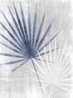 Navy Palm Silhouette 2 Art Print