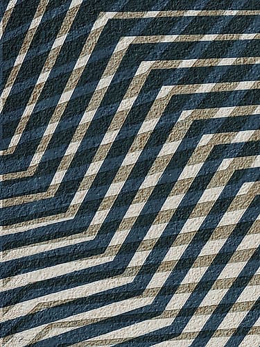 Blue Geometric 1 Art Print