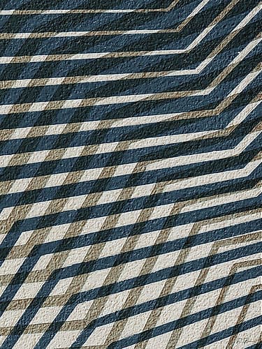 Blue Geometric 2 Patterns Print