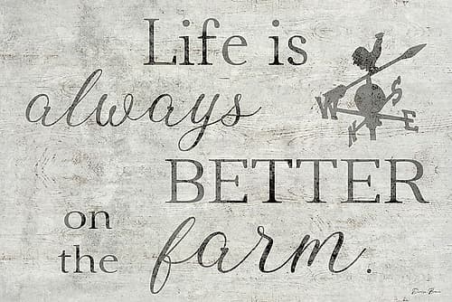 Better on the Farm Art Print