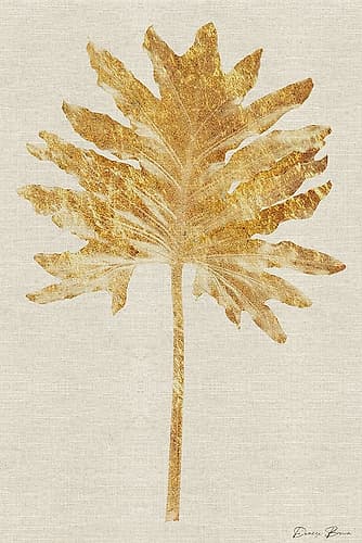Gold Palm 2 Art Print by Denise Brown