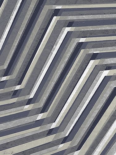 Geometric Line Art Print by Victoria Brown