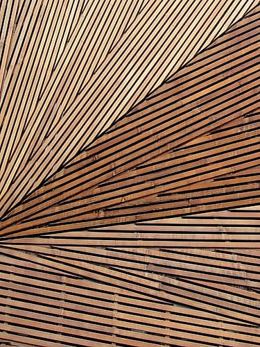Geometric Wood Panel 1 Art Print