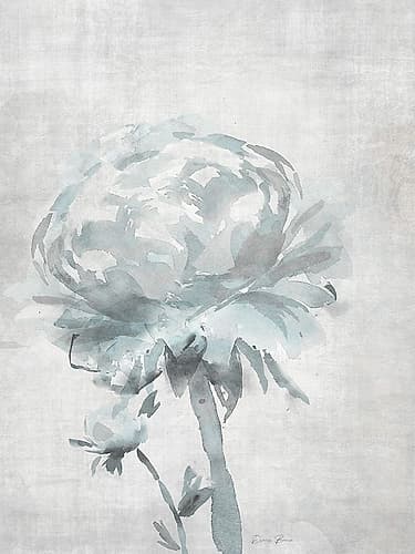 Watercolor Blooms 2 2.0 Blue Art Print by Denise Brown