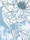 Blue Floral 2 Art Print