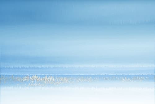 Lilac Horizon Abstract Art Print