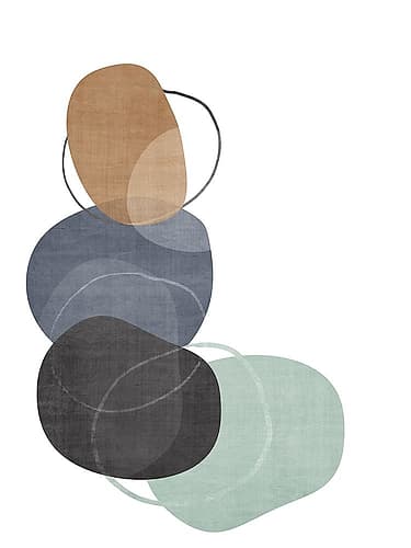Mobo Stones 1 V3 Abstract Art Print