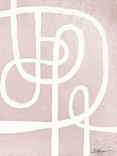 Blush Abstract Art Print by Denise Brown