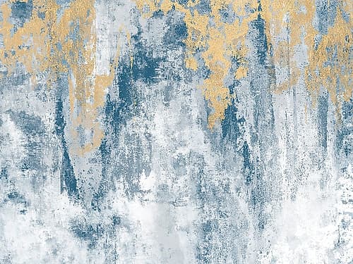 Golden Azure Art Print by Denise Brown