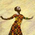 Kente Dancer 2 Art Print
