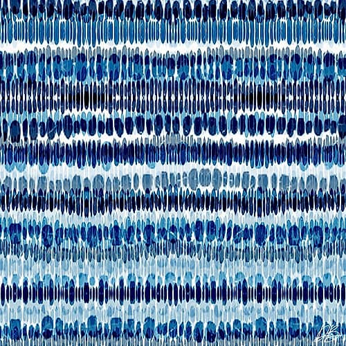 Blue Lines Patterns Print