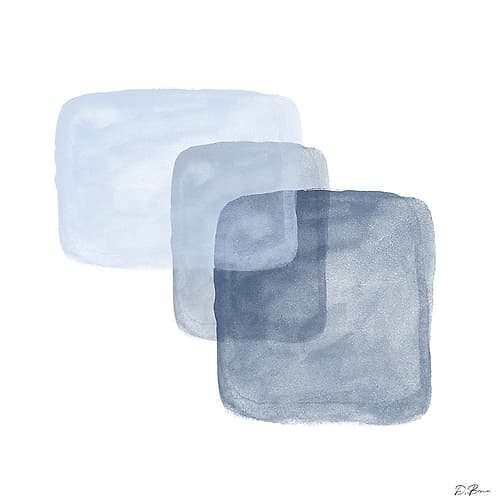 Blue Overlay 2 Art Print by Denise Brown