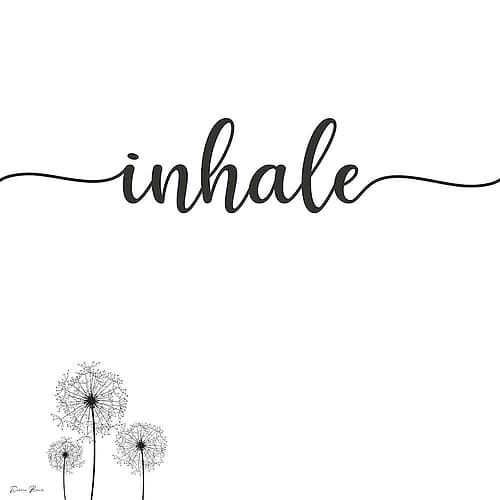 Inhale Art Print