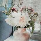 Watercolor Vase 1 Art Print