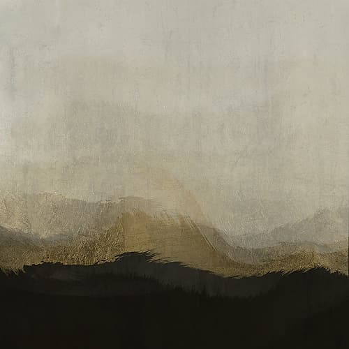 Calculated Gold And Black Art Print by Jim Brown