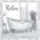 Relaxing Tub Art Print