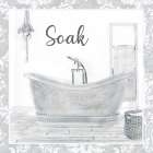 Soaking Tub Bathroom Art Print