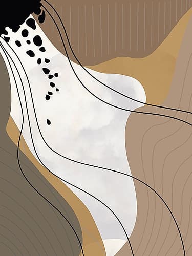 Natural Flow 1 Abstract Art Print