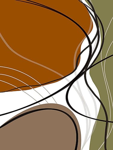 Line Flow 2 Abstract Art Print