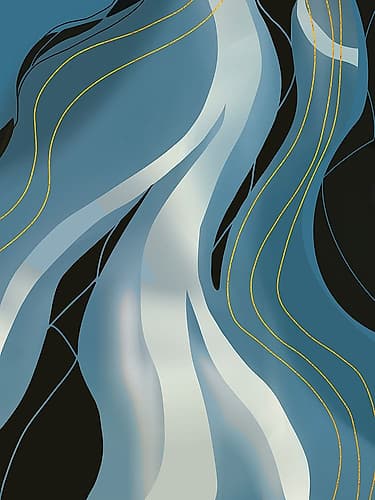Dancing Waves 1 Abstract Art Print