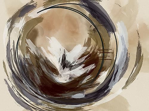Circle 4 Abstract Art Print