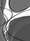 Line Flow Black And White 1 Art Print