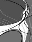 Line Flow Black And White 2 Art Print