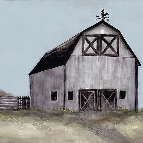 Peaceful Barn V2 Art Print