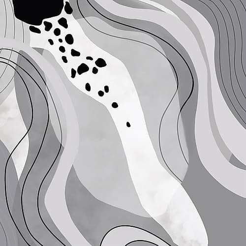 Grey Trail 1 Abstract Art Print