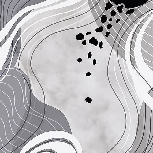 Grey Trail 2 Abstract Art Print