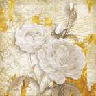 Golden Floral 1 Art Print
