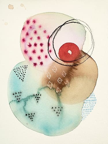 Splash 1 Watercolor Print