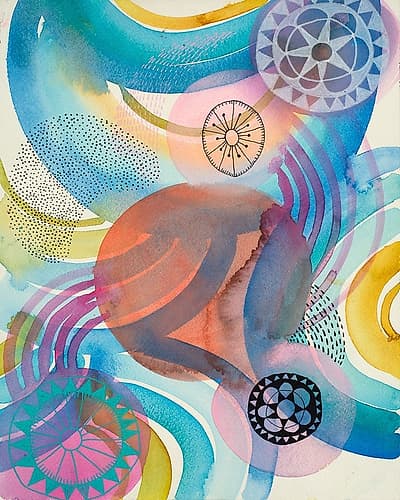 Joyful 3 Art Print by Faith Evans-Sills