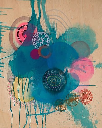 PolyBlue Art Print