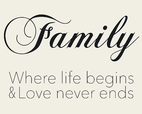 Family Life Signs Print