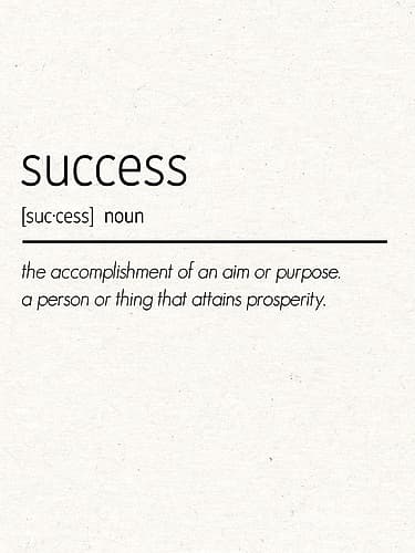 Success Signs Print