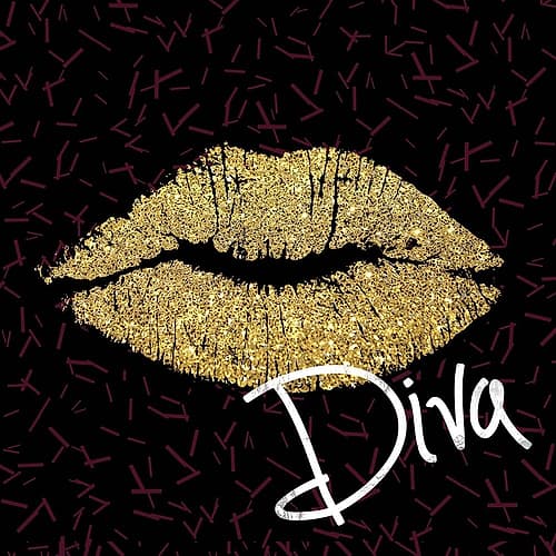Glamour Lips Art Print