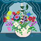 Happiness By The Window Art Print