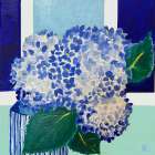 Hydrangeas By The Cottage Window Art Print
