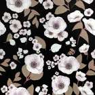 Cocoa Floral Balanced Black Beauty Art Print