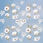 Cocoa Floral Sweet And Pretty Denim Art Print
