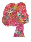 Mindful Crimson Floral 1 Art Print