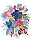 Watercolor Bouquet 1 Art Print