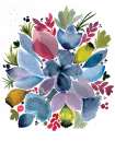 Watercolor Bouquet 2 Art Print